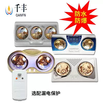 Yuba wall-mounted two lights, three lights, two lights, heater, dressing room, wall-mounted bathroom wall heating lamp