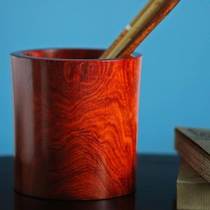 Indian small leaf purple sandalwood Venus pen holder detached house old material whole wood dug into full Venus size pen holder collection and gift giving gift