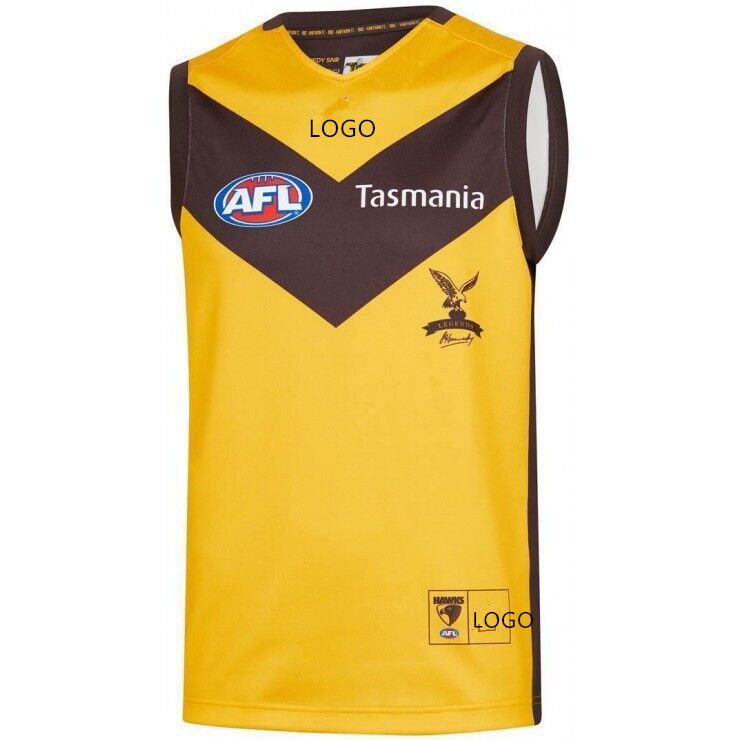 AFL 19 Richmond Polyester Fiber Breakthrough Dry Tasmania 2019Mens HOME Guernsey