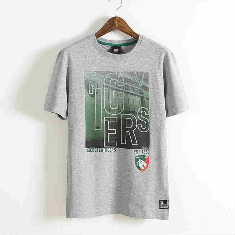 Team style men's round neck cotton short-sleeved T-shirt European size