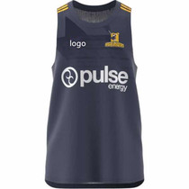 2021 Highlanders vest blue tone vest polyester breathable quick dry rugby rugby sevens rugby jersey