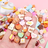 Маленькая игра с едой ручной работы, кремовый мобильный телефон, маленький защитный чехол, заколка для волос для маникюра, «сделай сам»