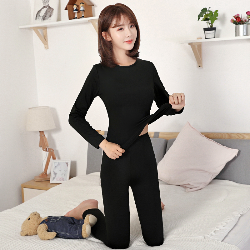 Ren thấp cổ mùa thu quần womens bông phù hợp với cơ thể sexy cơ thể Mordale ấm đáy quần lót mỏng.