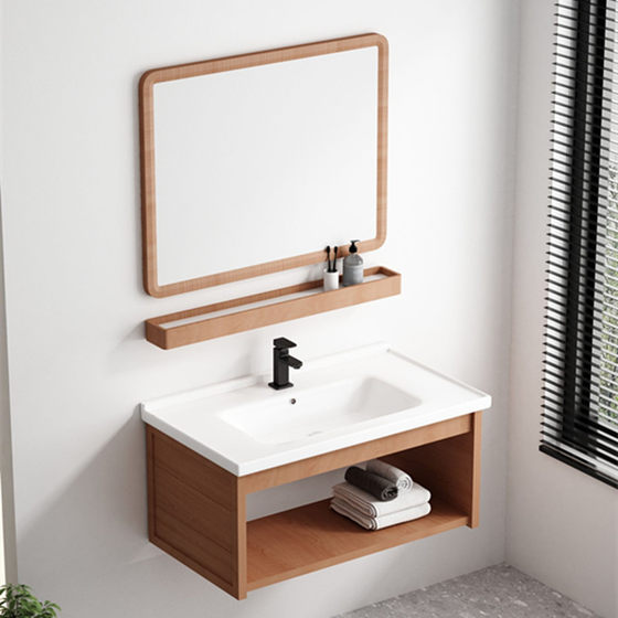 Simple space aluminum bathroom cabinet combination wall-mounted washbasin bathroom toilet washbasin washstand washbasin