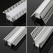 Can be customized led borderless line lights pre-embedded yin and yang angle aluminum alloy lamp trough linear hidden embedded shape