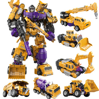 Engineering vehicle transforming fusion robot