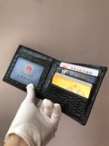 Crocodile leather wallet handmade genuine leather wallet mens horizontal clutch bag multi-functional card holder full crocodile wallet short style new