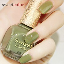 Sweet Color environmental nail oil and black car lasts inevitably baked without color waterproof matcha green