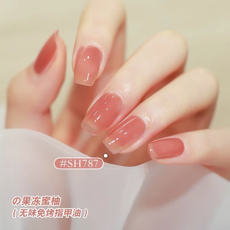 SweetColor jelly honey pomelo 2022 new color nude color gentle autumn and winter tasteless no-bake transparent color nail polish