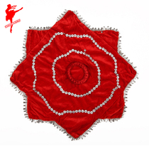 Red dance shoes yangko northeast two-person dance handkerchief flower octagonal scarf dance handkerchief dance stage performance props