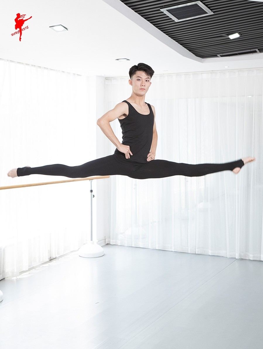 Red dance shoes Men's and women's ballet pants Ballet clothes Thin cotton jumpsuit Dance pants Middle bar examination pants Practice fitness pants