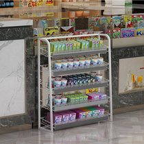 Cashier front small shelf storage rack chewing gum pharmacy convenience store supermarket snacks snack shelf display rack