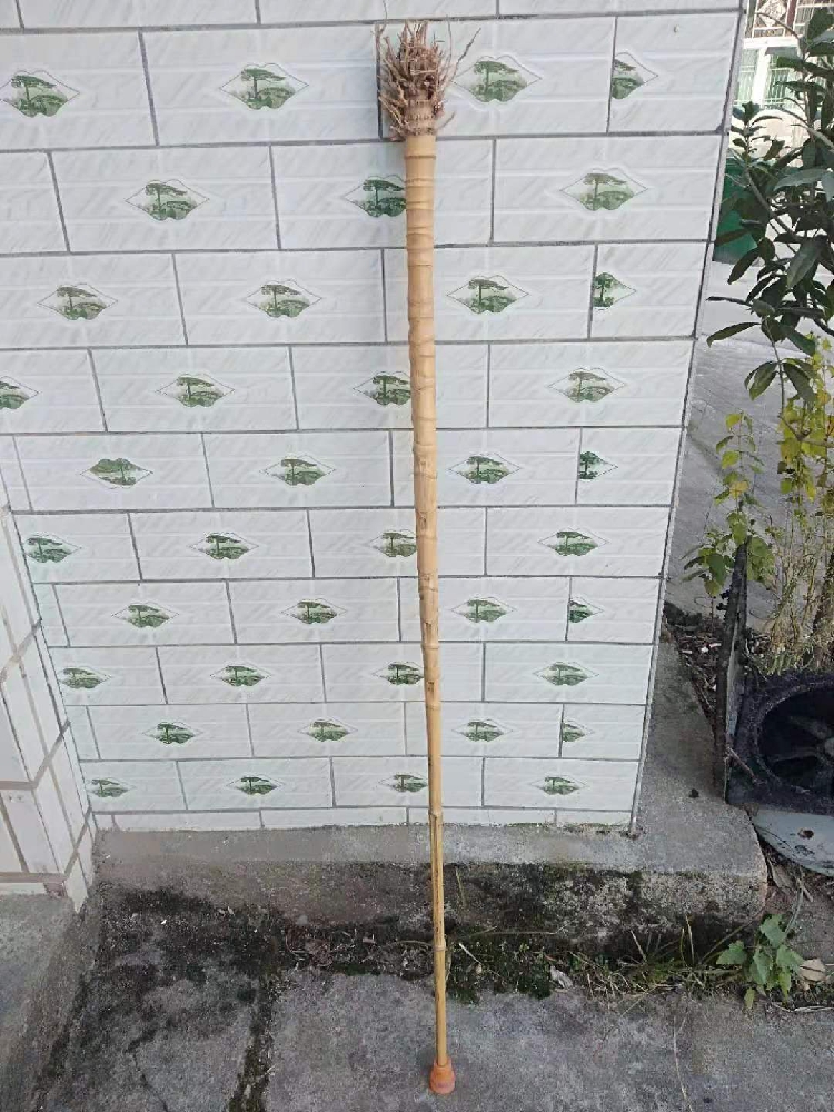 Natural Roots with Root Show Ultra-Long Buddha Han Bamboo Cane Credit Religious Buddhist Taoist Archives Show