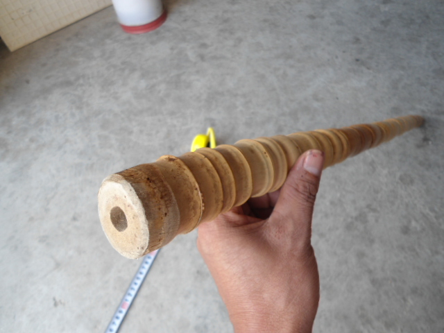 Lightweight and practical natural Arhat tortoise shell bamboo Buddha belly fan bone craft decoration teapot handle fishing hand crutch material