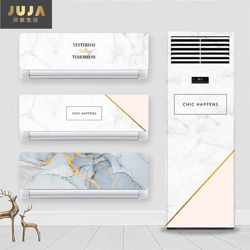 Marble ins Air conditioning stickers Creative decoration Personality stickers Air conditioning hanging cabinet Ice Nordic style