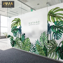 Electrostatic frosted glass sticker anti-peep decorative painting bathroom bathroom kitchen sliding door window sticker paper film painting