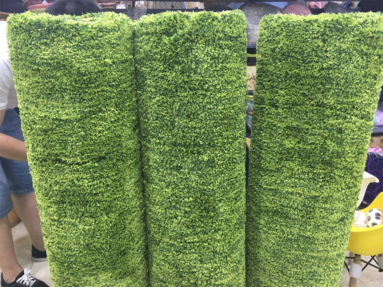 Lawn carpet green bedside blanket long hair cushion floor pad foot pad layout home photography props square bedroom