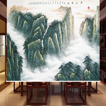 (Taishan Sunrise) State Painting and Landscape Celebrity Paintings to Lead Office Book Room The Living Room roller shutter Xuanguan