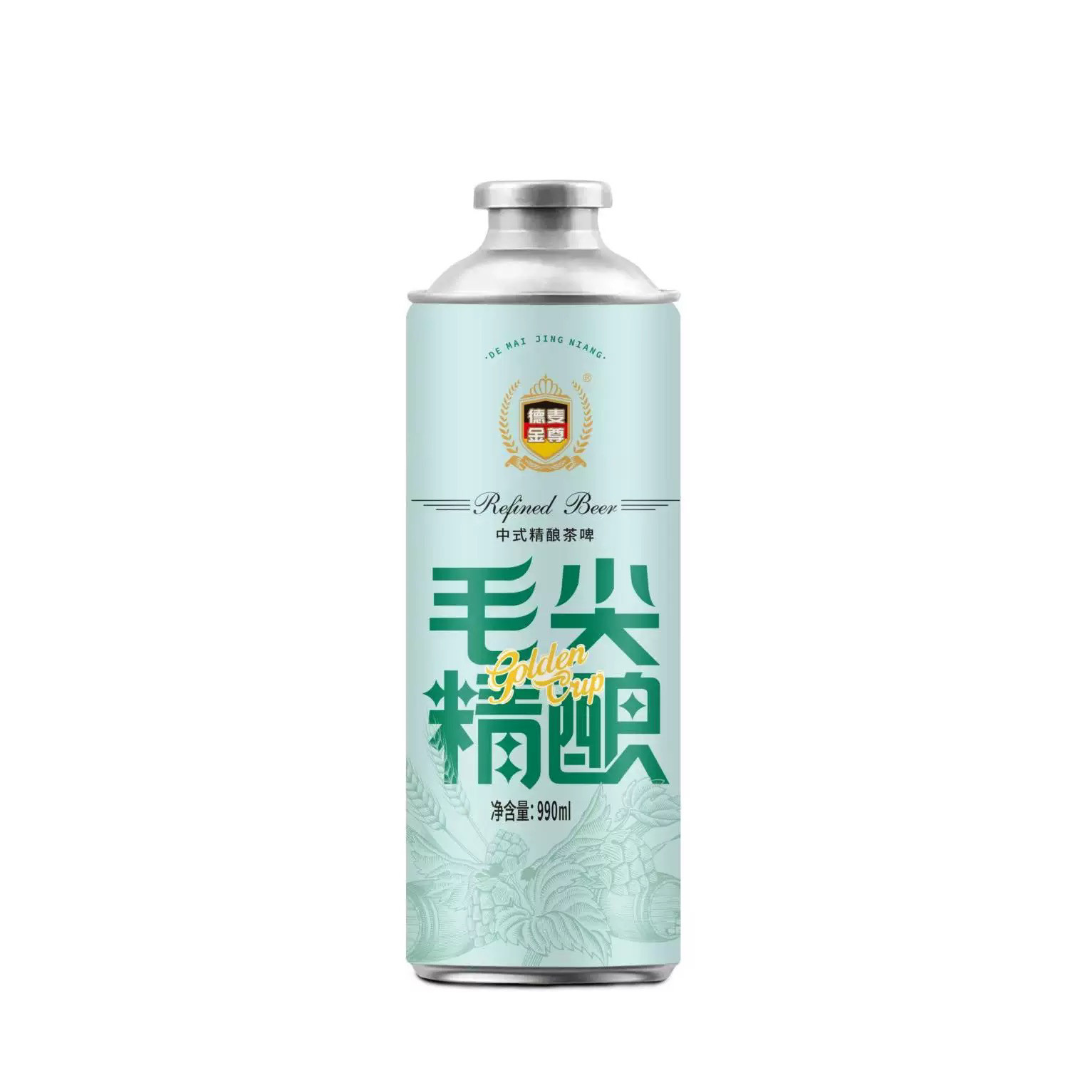 德麦毛尖精酿中式茶啤990ml整箱六罐评价- 淘宝网