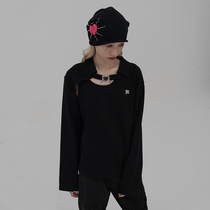 UMUA original designer black explicit face small 100 hitch head cap Baotou cap hot drill knit heaps hat autumn and winter