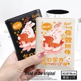 Оберег на день рождения, мультяшный кролик, бумажник для школьников, картхолдер, маленькая сумка через плечо, год кролика