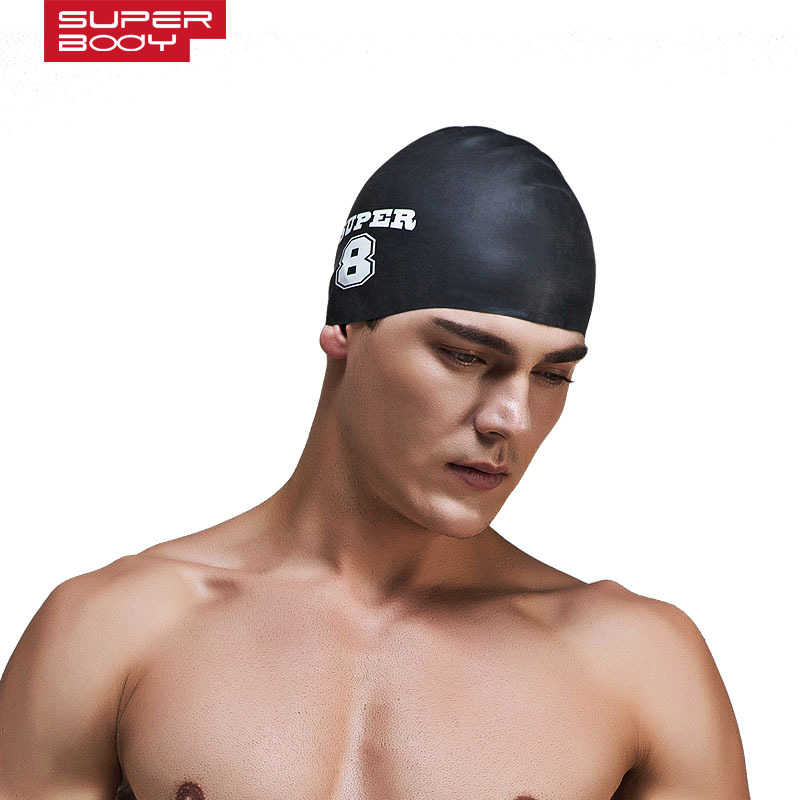 Professional waterproof and comfortable male and female long hair silicone adult swimming cap swimming cap but not head hot spring swimming cap