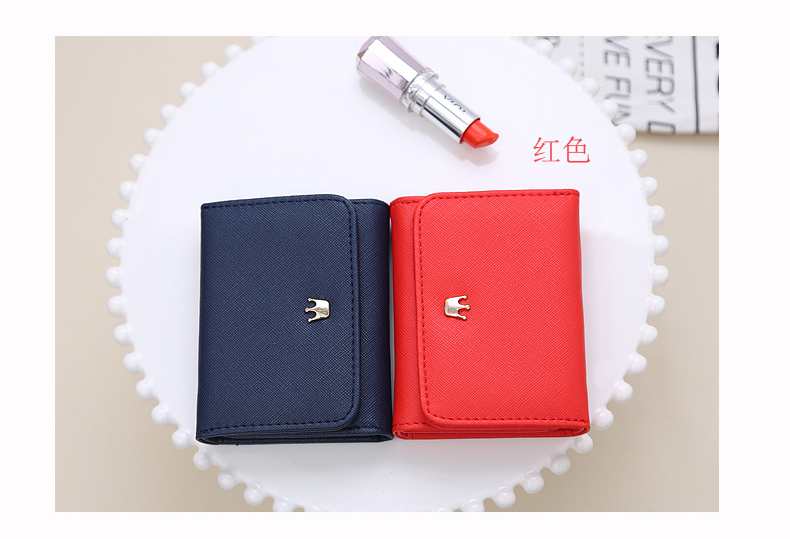 Thời trang mới vương miện ví nhỏ nữ ngắn đoạn thay đổi phiên bản tiếng Hàn của ví nữ nhỏ xinh dễ thương bóp tiền