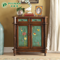 American Genguan Cabinet Living-room Shoes Cabinet Minimalist Modern Partition Cabinet Entrance Door Decorated Screen European-style Door Hall Cabinet small family