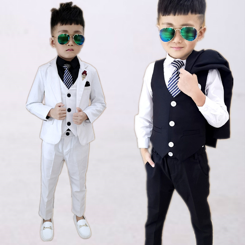 2 Boys dress vest 3 children gentleman suit 4 baby 5 boy 6 year 7 flower child English three piece suit