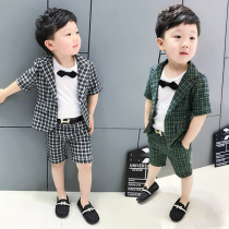2 Boy dress British Plaid small suit 3 Childrens gentleman suit 4 Summer 5 small boy 6 flower girl suit 7 years old