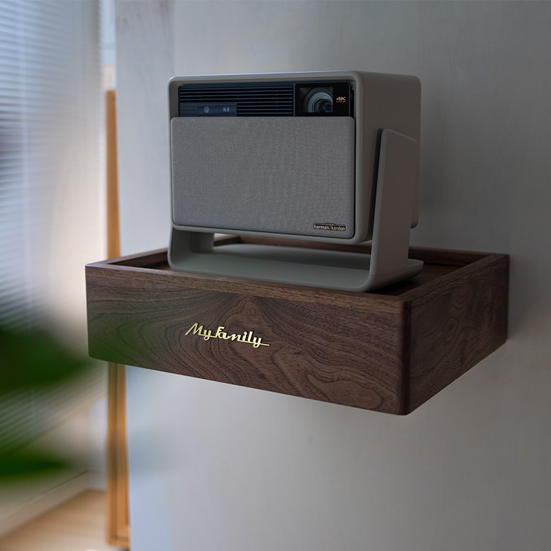 Solid Wood Projector Stand with Hidden Socket, Black Walnut, Xgimi Rs20 10, Jmgo N3, Dangbei X5S F7 Solid Wood Projector Stand with Hidden Socket, Black Walnut, Xgimi Rs20 10, Jmgo N3, Dangbei X5S F7