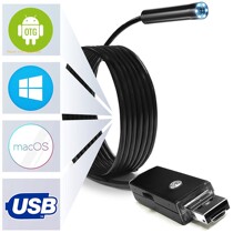 5 5mm Endocope USB Borescope Inspection Camera 2M 6LED