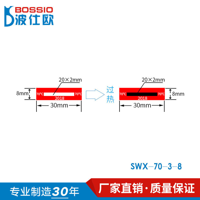 Boscio SWX series of railway vehicle special type temperature label Power Temperature Temperature Test Paper
