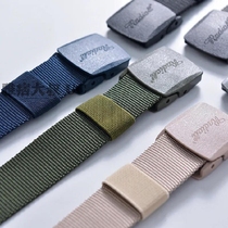 (100 lap nylon belt) (light weight belt plastic steel buckle head) (close tank tattoo without hole belt body)