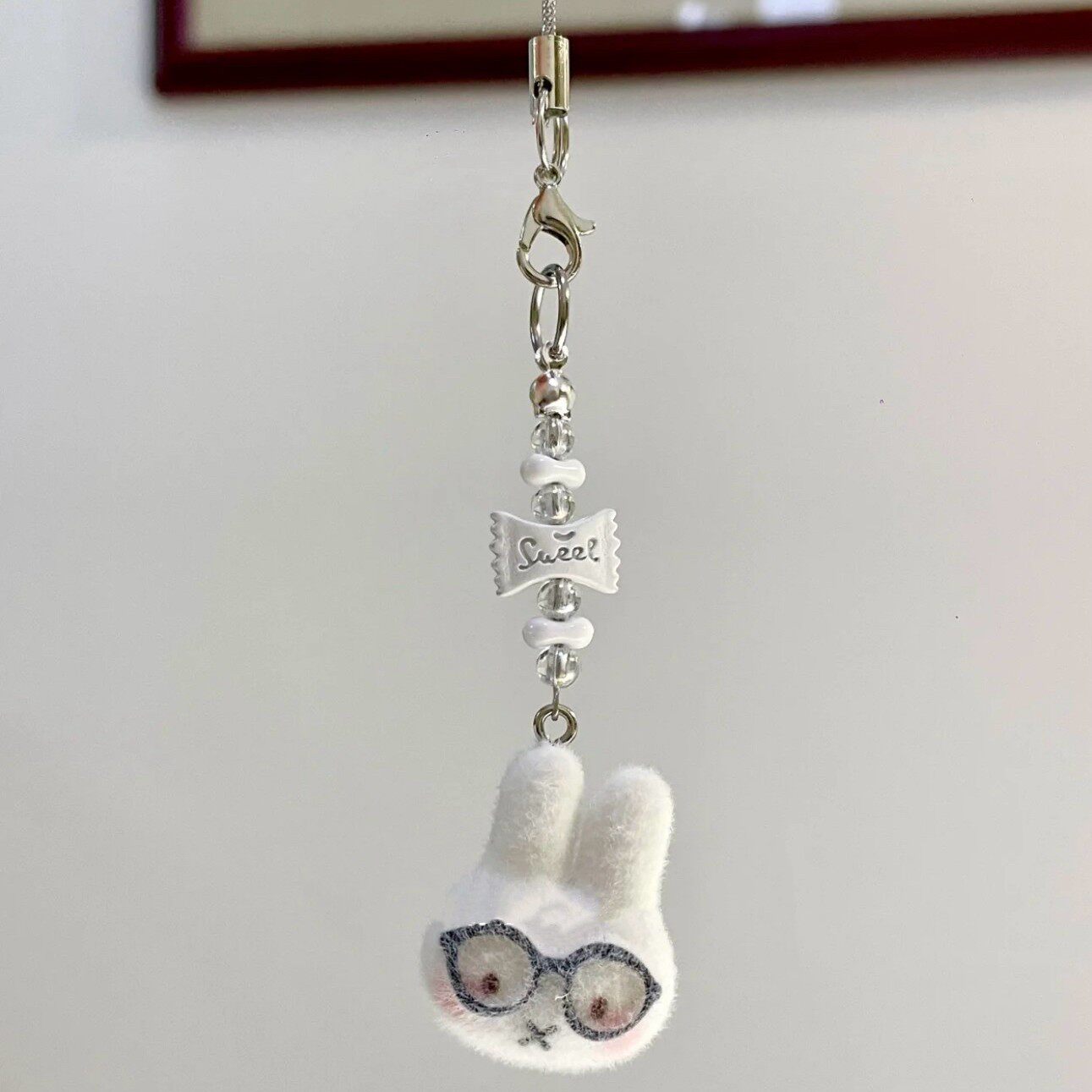 [First Place Little Rabbit] CCD Lanyard Handmade Beaded DIY Girly Ins-Style Cute Phone Chain Pendant Chain