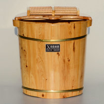 Cedar foot bath solid wood foot bucket wooden barrel home over calf deep bucket wooden basin foot Basin foot therapy with cover