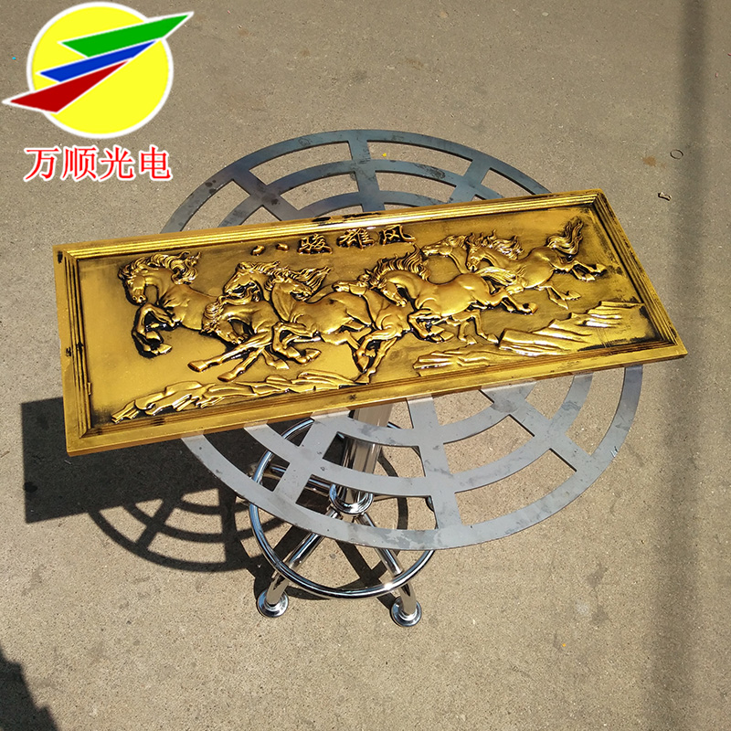 2021 Hot Sell Spray Paint Swivel Stand Bench 360 Degrees Rotary Table Mini Luminous Character Advertising Logo