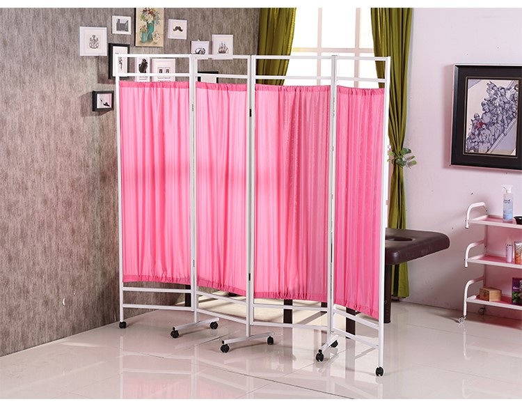 Màn hình di động phân vùng gấp có thể gập y tế kéo vải đơn giản vành đai ròng rọc làm đẹp rèm tường phòng ngủ thời trang - Màn hình / Cửa sổ vach ngan cnc