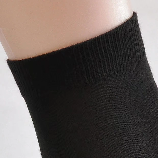 Vớ nam cotton siêu mỏng ống mùa hè cotton cao ống đen kinh doanh thấm hút mồ hôi sợi tre