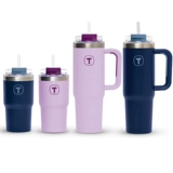 Стакан, ручка, термос со стаканом, трубочка из нержавеющей стали