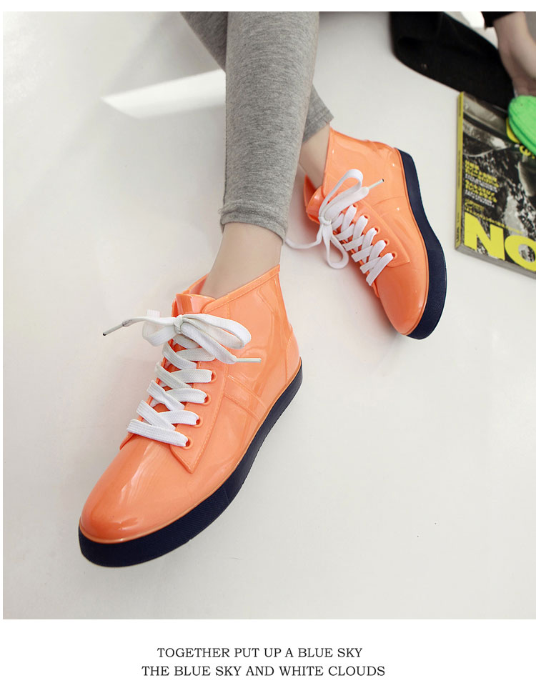 Học sinh Hàn Quốc đi ủng đi mưa cộng với nhung cộng với cotton đôi dành cho người lớn mùa thu và mùa đông ấm áp ống ngắn đi mưa giày đi mưa cho bé