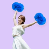 Blue La La Flower Ball Lara Team Hand Flower Plaza Dance Gas Dance Polo Shock Flower Dance La La Dao Tao Tao Class