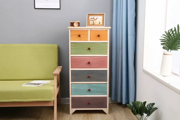 30 cm tủ góc tủ gỗ đầu giường ngăn kéo hẹp lưu trữ khe giá 30cm bảng nhỏ rộng - Buồng tủ đựng giày thông minh