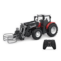 Remote Control Farmer Engineering Car Charging Simulation Agricultural Tractor Children Transporter Off-road Car Toy Boy Presents