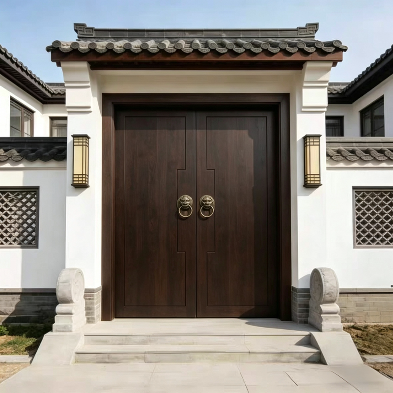 Chinese-Style Solid Wood Door, Double-Opening Wooden Door, Interior Door, Courtyard Villa Door, Guesthouse Hotel Door, Natural Wood Door Chinese-Style Solid Wood Door, Double-Opening Wooden Door, Interior Door, Courtyard Villa Door, Guesthouse Hotel Door, Natural Wood Door