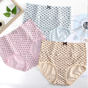 Hai bướm Anfen đồ lót nữ cotton eo cao đầy đủ bông thở trẻ lớn túi đang hip quần thun cotton tam giác.