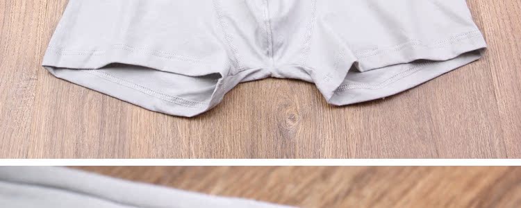 Po đáng tin cậy Louis boxer quần lót M 100% cotton single bông Straight eo eo rộng mép thấm rắn quần lót cạp cao