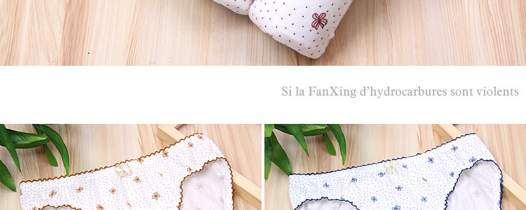 Quần lót nữ cotton 100% cotton Bao Luyi đích thực Mạnh Lihua eo thấp thoáng khí cotton túi hông nữ quần short quần lót chữ c