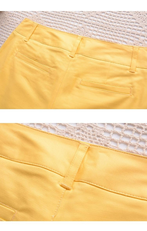 Mùa hè mới phụ nữ thời trang hoang dã giảm ren thêu quần short