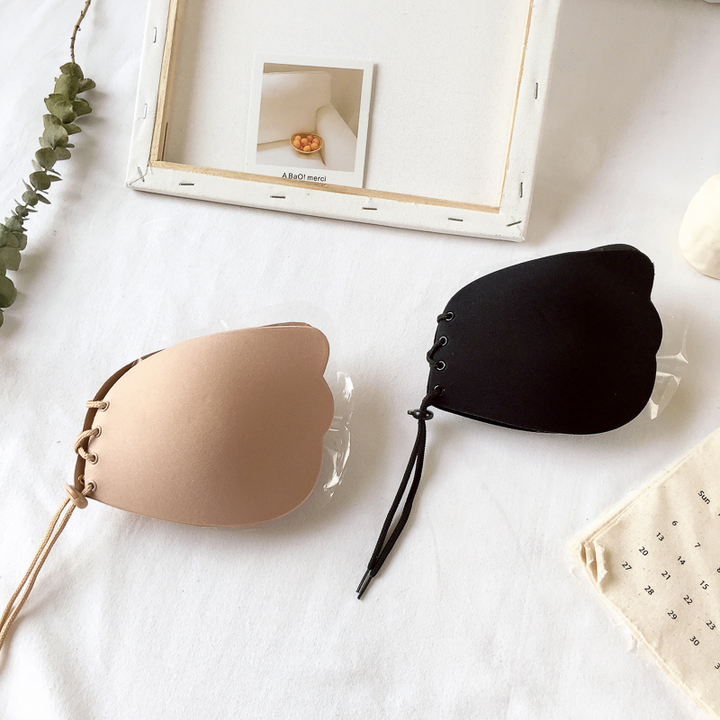 Silicone vô hình áo lót ngực dán váy cưới cô dâu cô dâu dày lên chống trượt núm vú trên dán phần ngực nhỏ đồ lót nữ